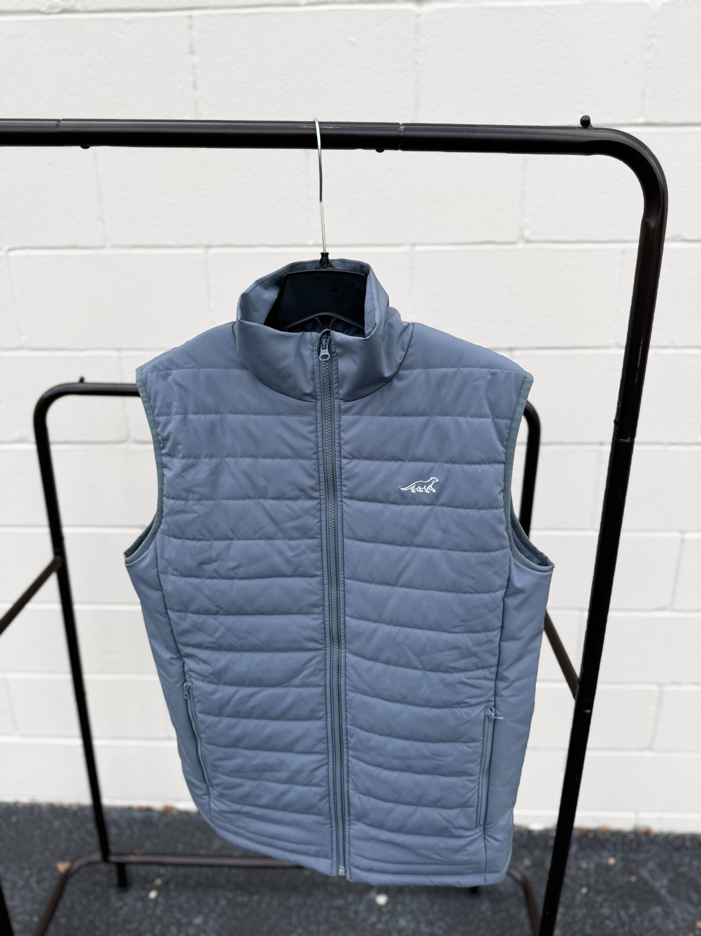Men's Grey Puffer Vest