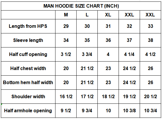 Men’s Blue Cotton Hoodie