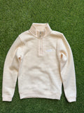 Kids Cream Waffle 1/4 Zip