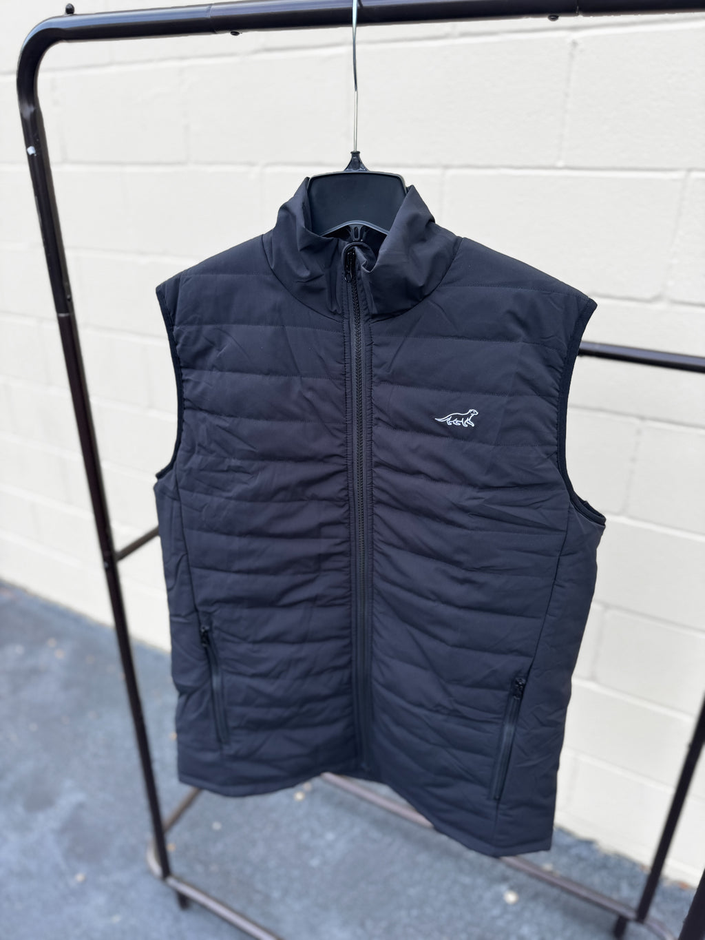 Men's Black Puffer Vest
