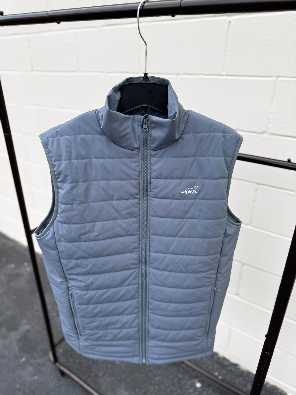 Men's Grey Puffer Vest