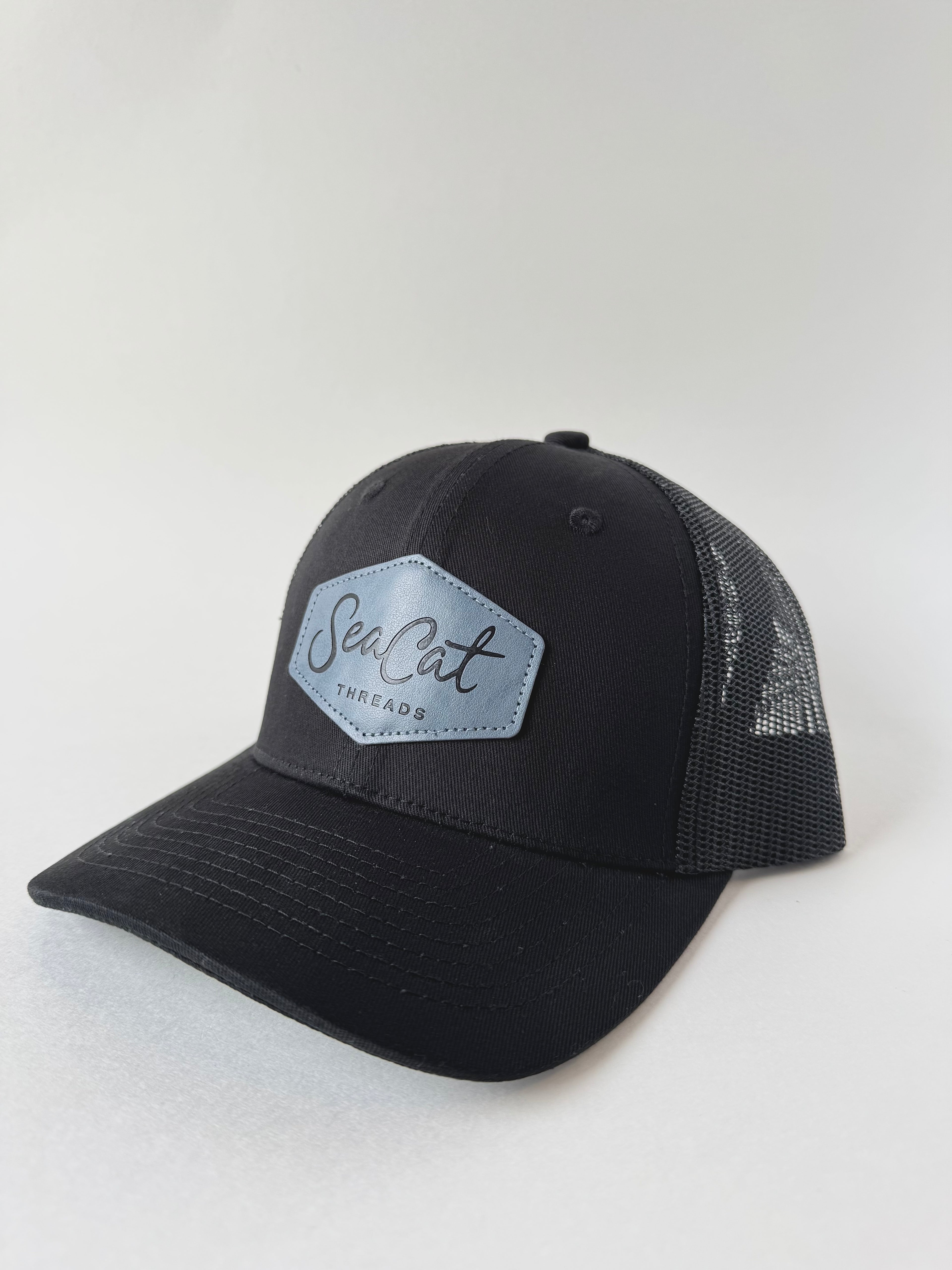 Black SeaCat Trucker Hat