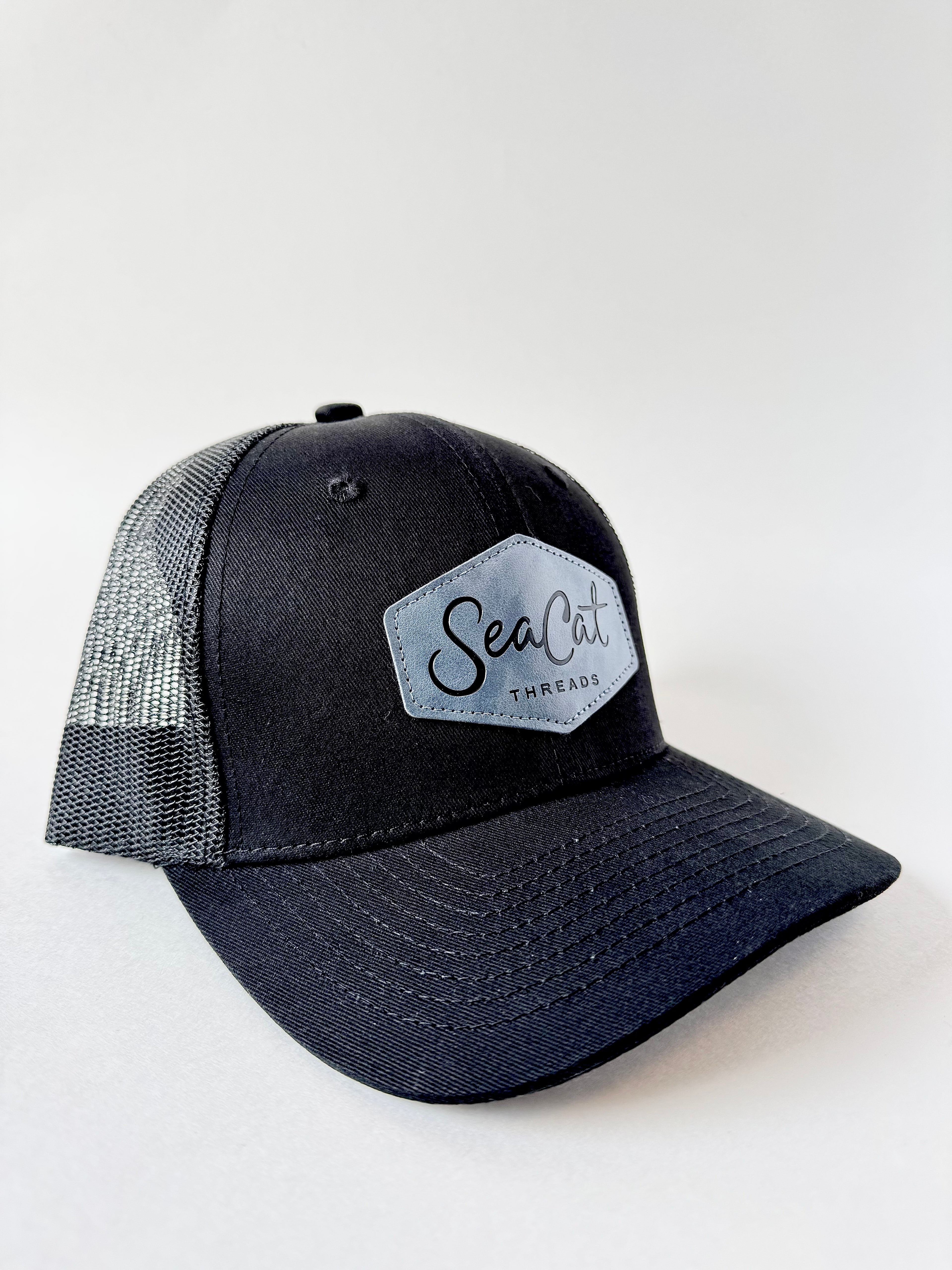 Black SeaCat Trucker Hat