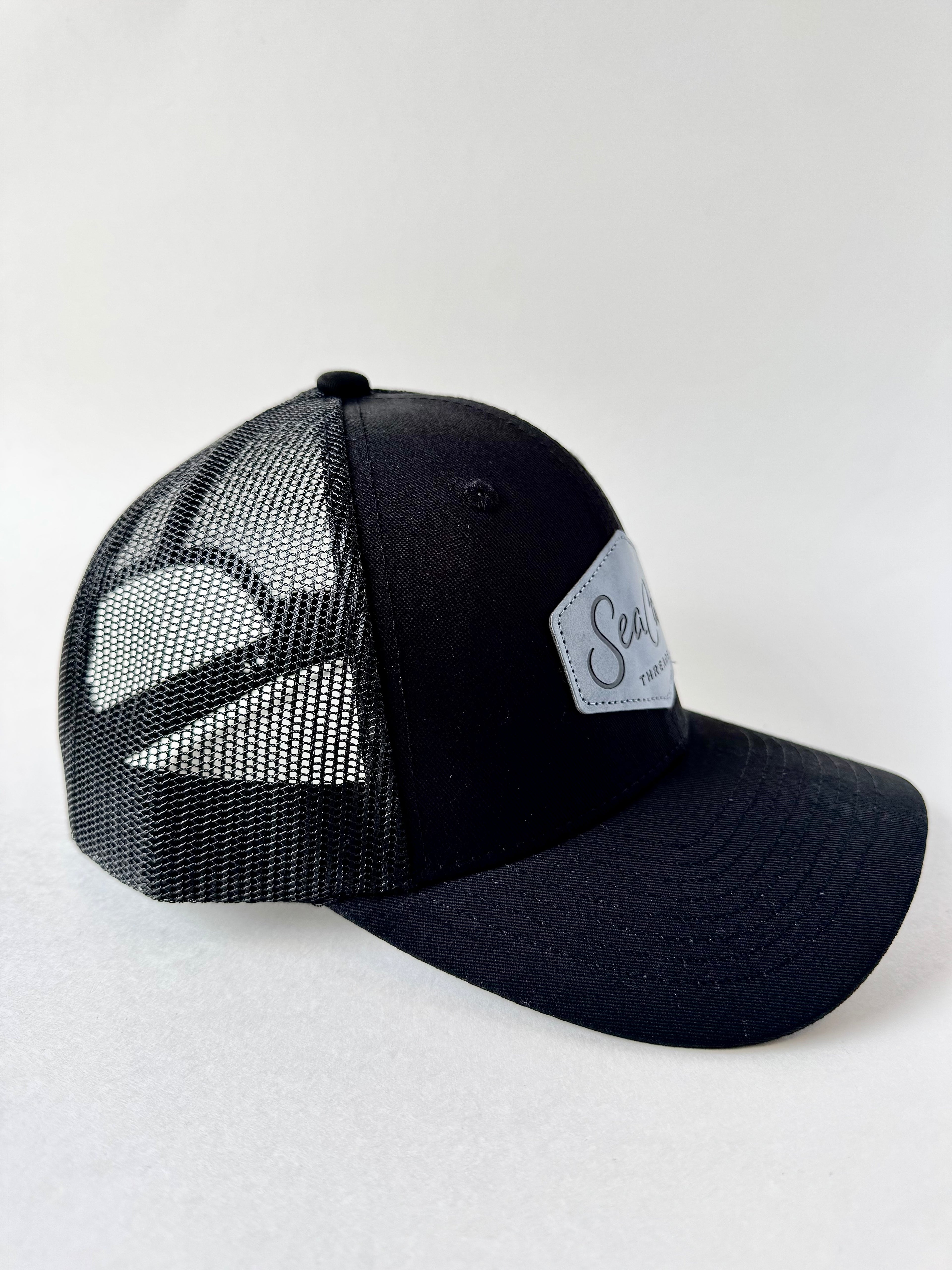 Black SeaCat Trucker Hat