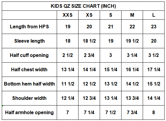 Kids Cream Waffle 1/4 Zip